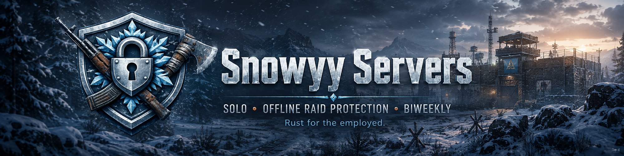 Snowyy Servers snowy Rust base banner